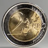 Face commune d'une 2 €, carte du modèle 2007, la même que sur cette pièce